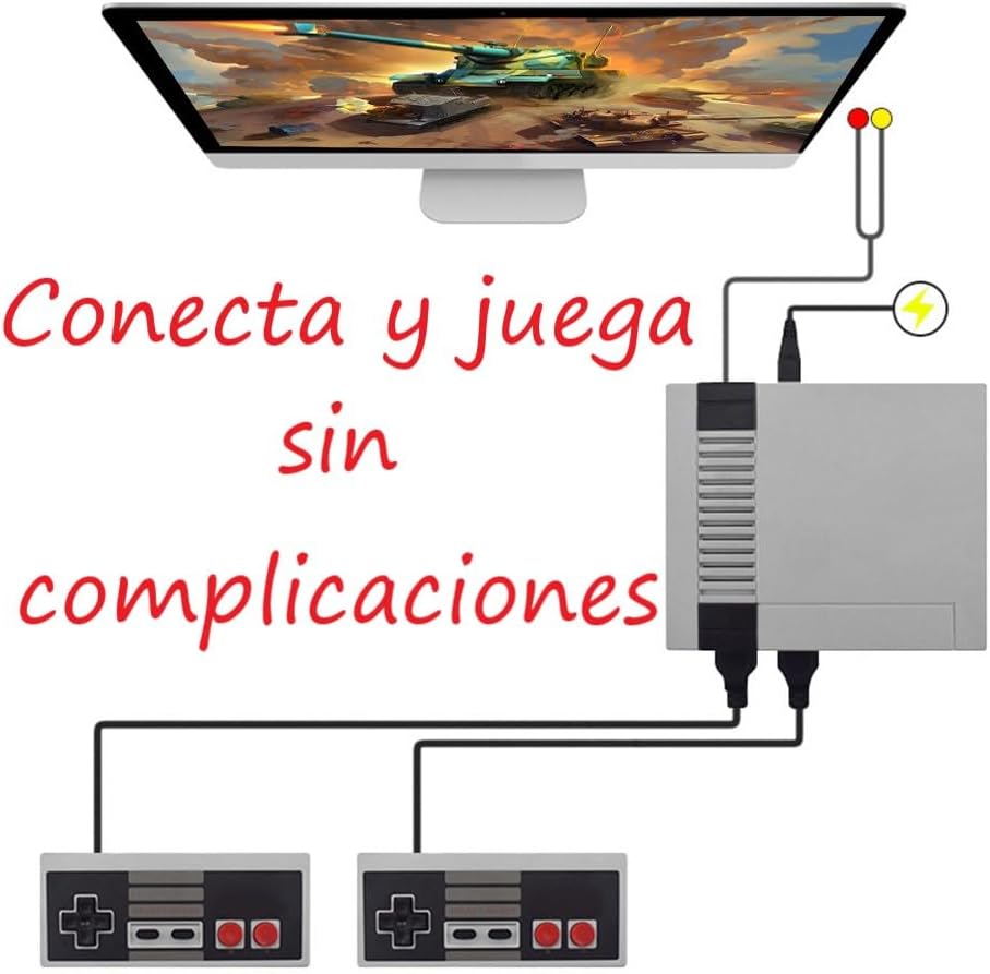 532 Consola De Juego Nes / Mini Con 620 Juegos Clasicos - Imagen 5