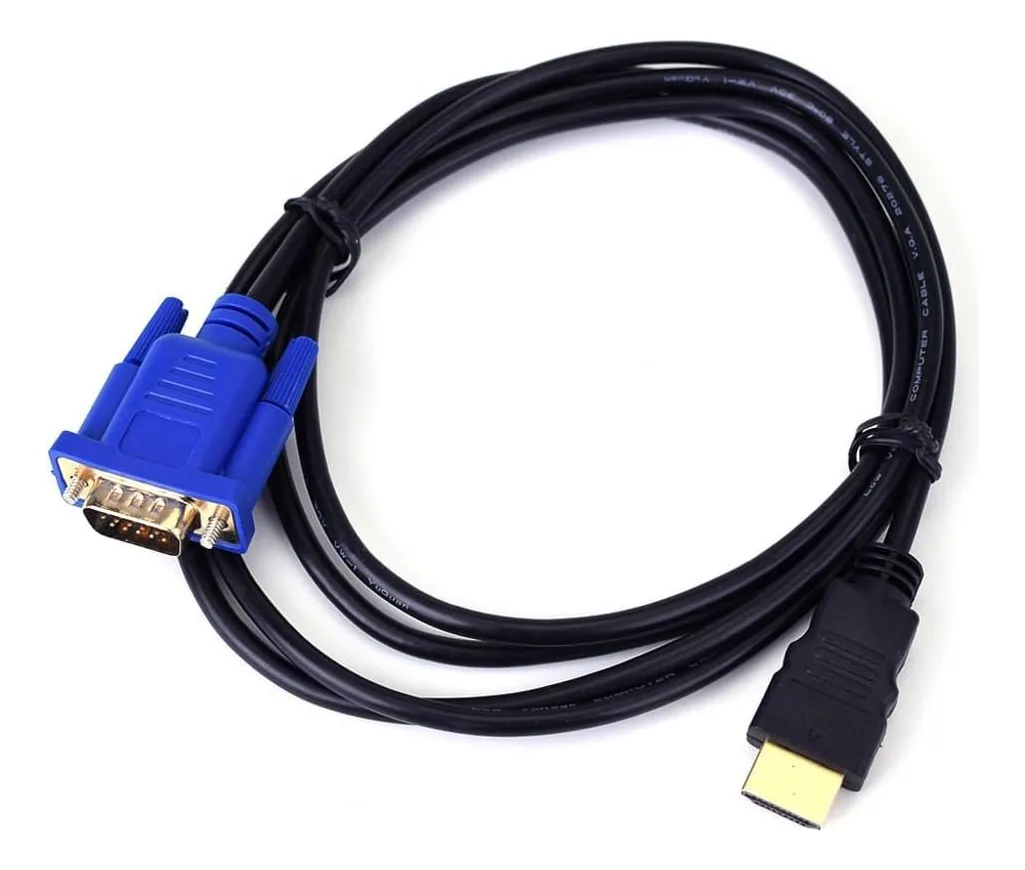010 Cable Convertidor De Hdmi Para Vga / 1.8 Metros - Imagen 6