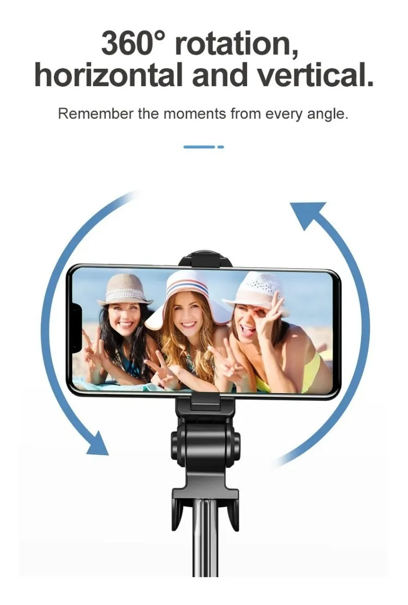 006 Tripode / Selfie Stick 2 En 1 + Bluetooth - Imagen 8
