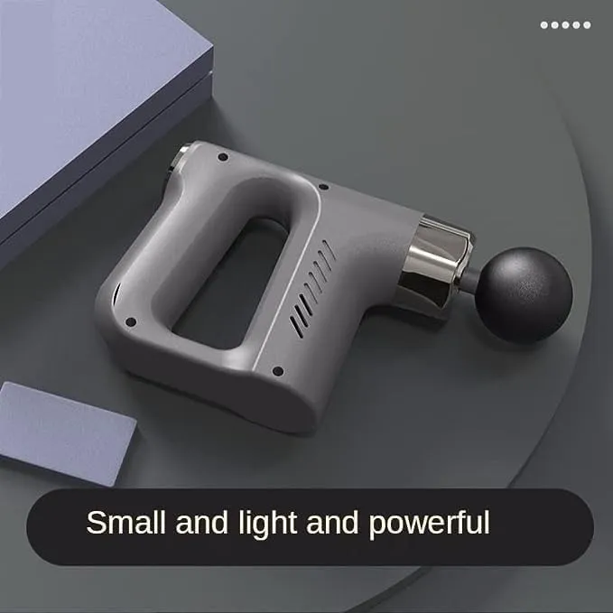 073 Masajeador Electronico Tipo Pistola + Accesorios - Imagen 6