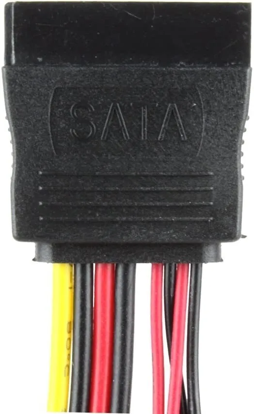047 Cable Sata Hembra Macho 15 Pines + Mini 4 Pin - Imagen 2