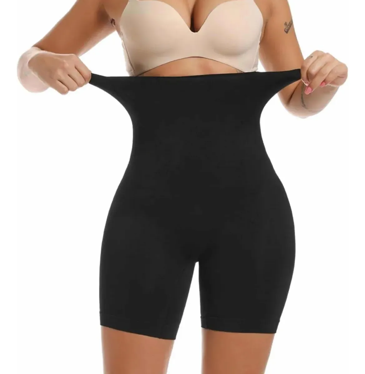 020 Faja Short Moldeadora Levanta Cola De Licra Corte Alto - Imagen 3