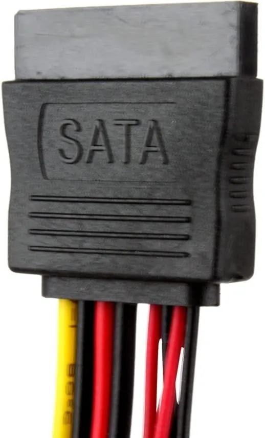 047 Cable Sata Hembra Macho 15 Pines + Mini 4 Pin - Imagen 3