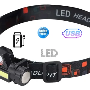 166 Linterna De Frente Led 2 En 1 Recargable