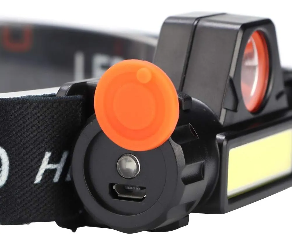 166 Linterna De Frente Led 2 En 1 Recargable - Imagen 6
