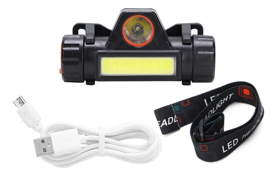166 Linterna De Frente Led 2 En 1 Recargable - Imagen 8