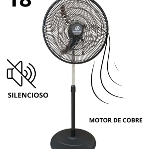 117 Ventilador De Pedestal 18/motor De Cobre Silencioso