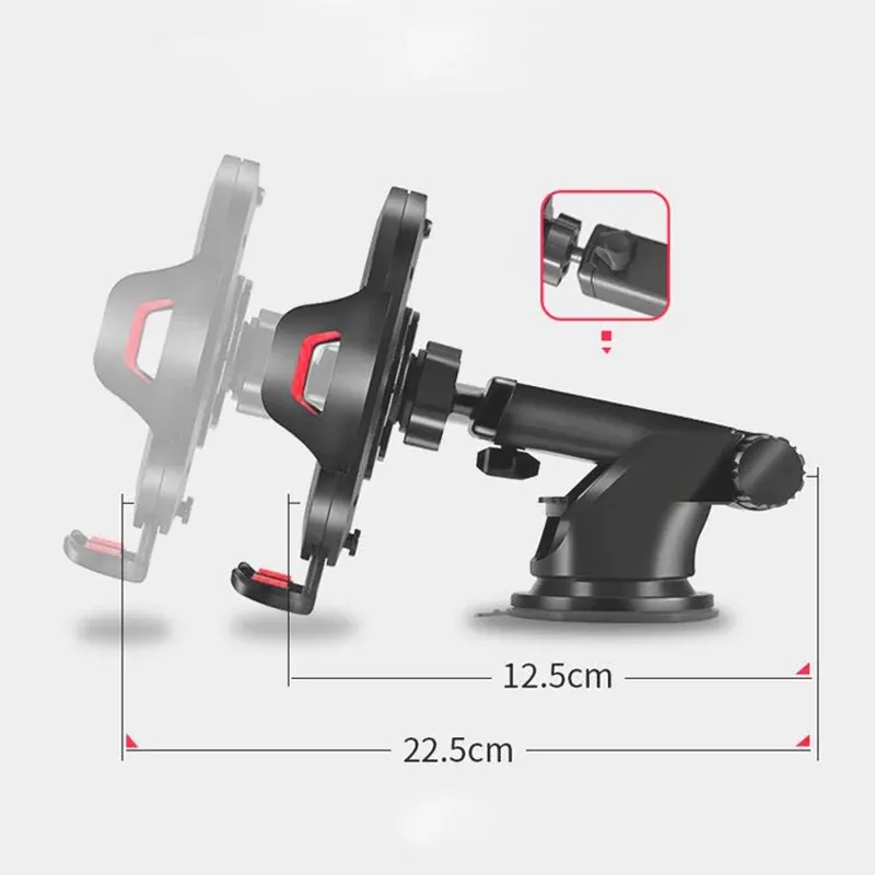 194 Base / Soporte Aereo Para Telefonos Carros Universal - Imagen 2