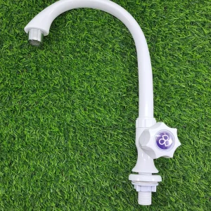 123 Grifo Para Lavaplatos / Lavamanos / Blanco Pvc