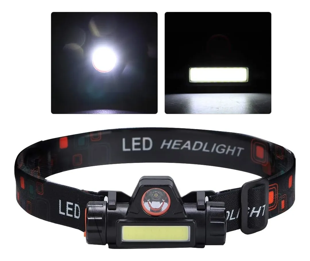 166 Linterna De Frente Led 2 En 1 Recargable - Imagen 7