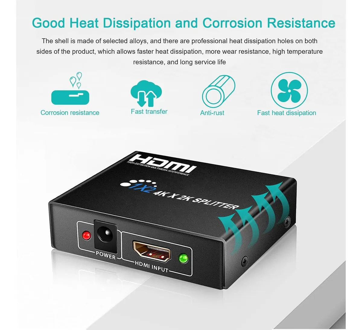 024 Splitter Hdmi Suiche 1x2 / Ultra Hd 4k / 2k - Imagen 3