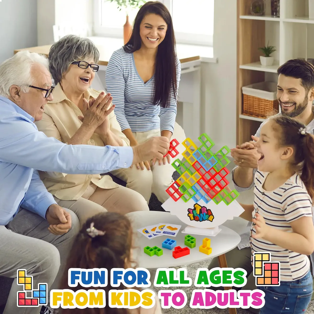 M006 Torre De Equilibrio Tetris, Rompecabeza Niños - Imagen 5