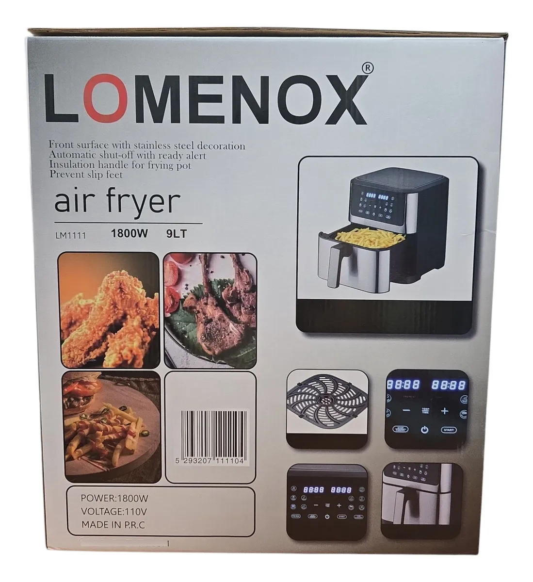 172 Freidora De Aire De 9 Litros Potencia De 1800w Multiuso - Imagen 3