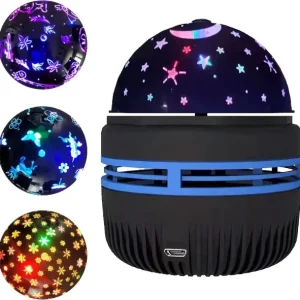 152 Lampara De Estrellas Giratoria Proyector Usb/de Mesa