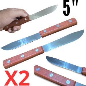 101 Cuchillo De Cocina De 5 Pulgadas Mango De Madera