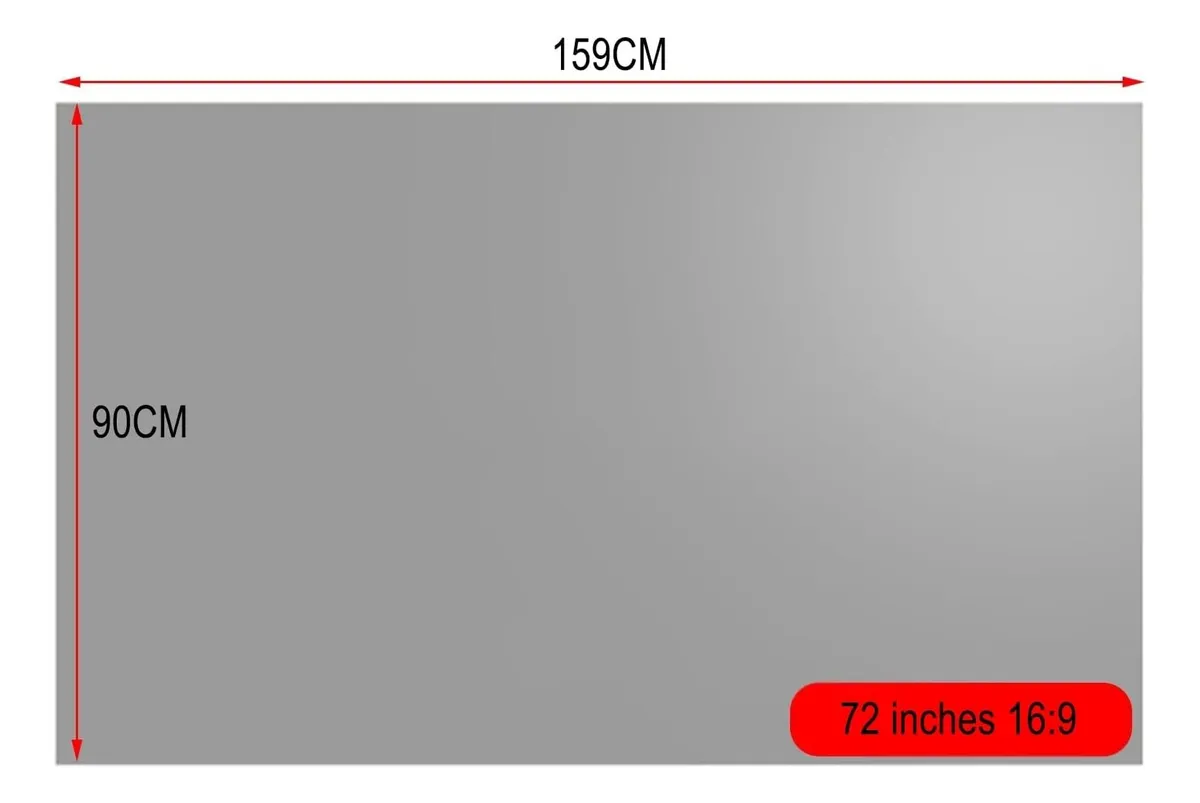 182 Cortina / Pantalla Para Proyector De 72 Pulgadas - Imagen 2