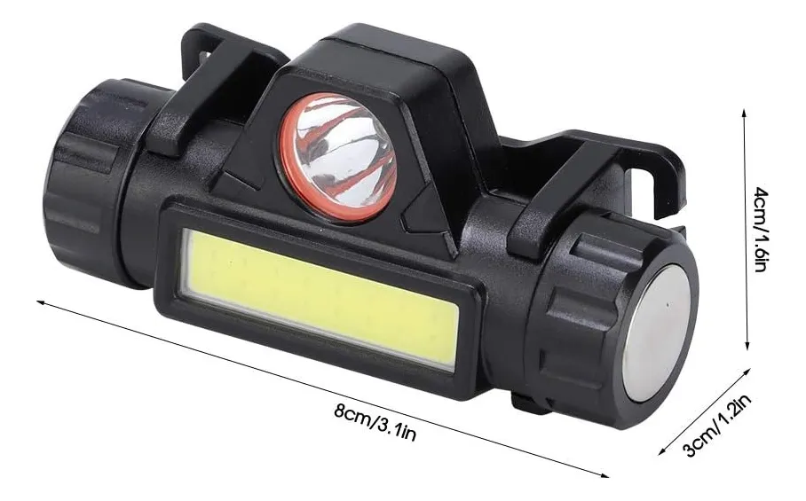 166 Linterna De Frente Led 2 En 1 Recargable - Imagen 2