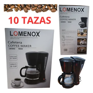 096 Cafetera Electrica 10 Tazas / 900w Lomenox