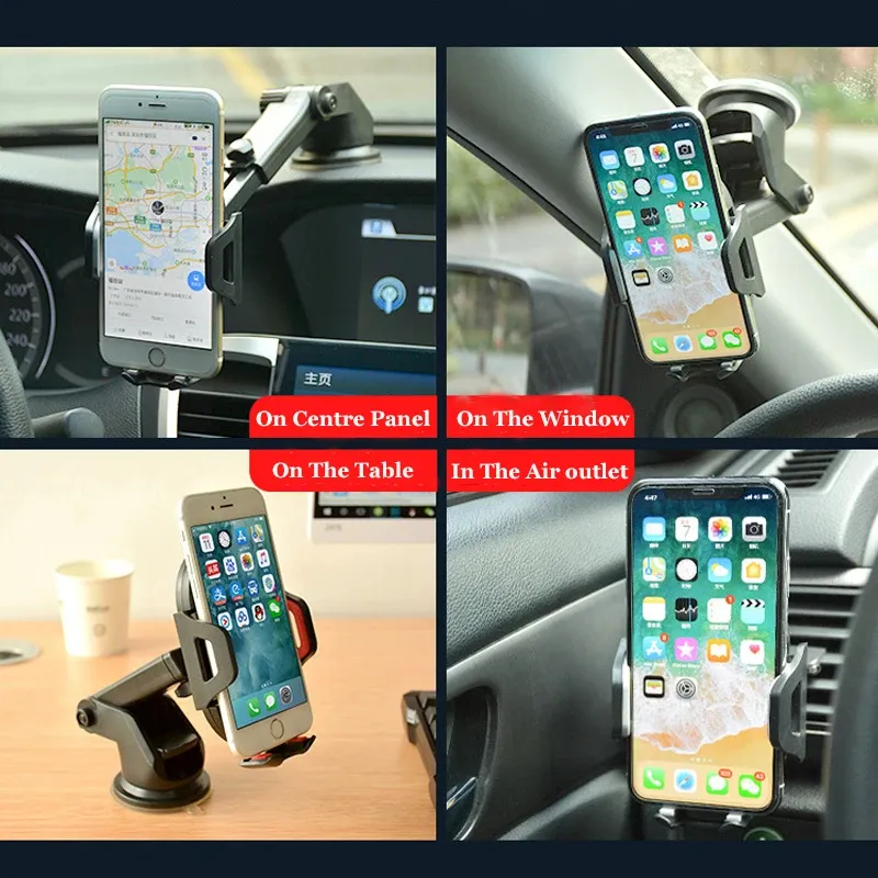 194 Base / Soporte Aereo Para Telefonos Carros Universal - Imagen 4