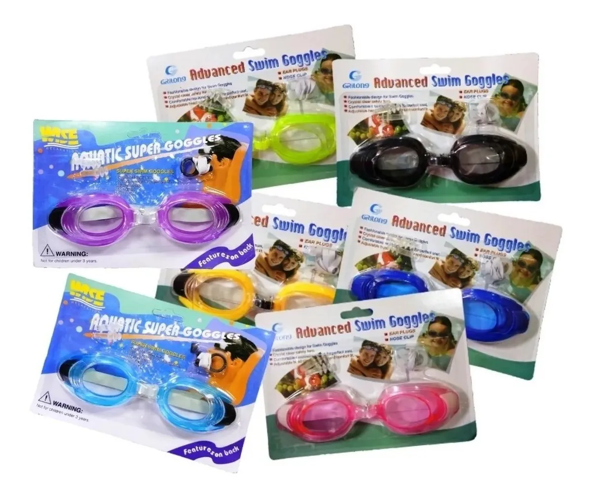 126 Lentes De Natacion Para Niños + Accesorios - Imagen 2