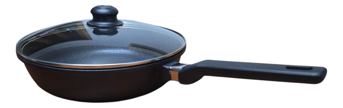 197 Sartén De Inducción De 28cm, Con Tapa De Vidrio Templado - Imagen 4