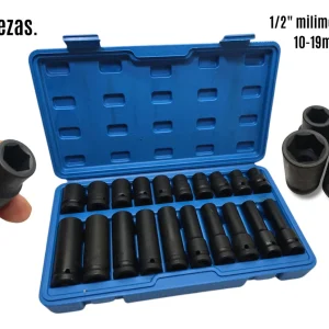 179 Dados De Impacto Caja De 20 Piezas 1/2 Milimetricas