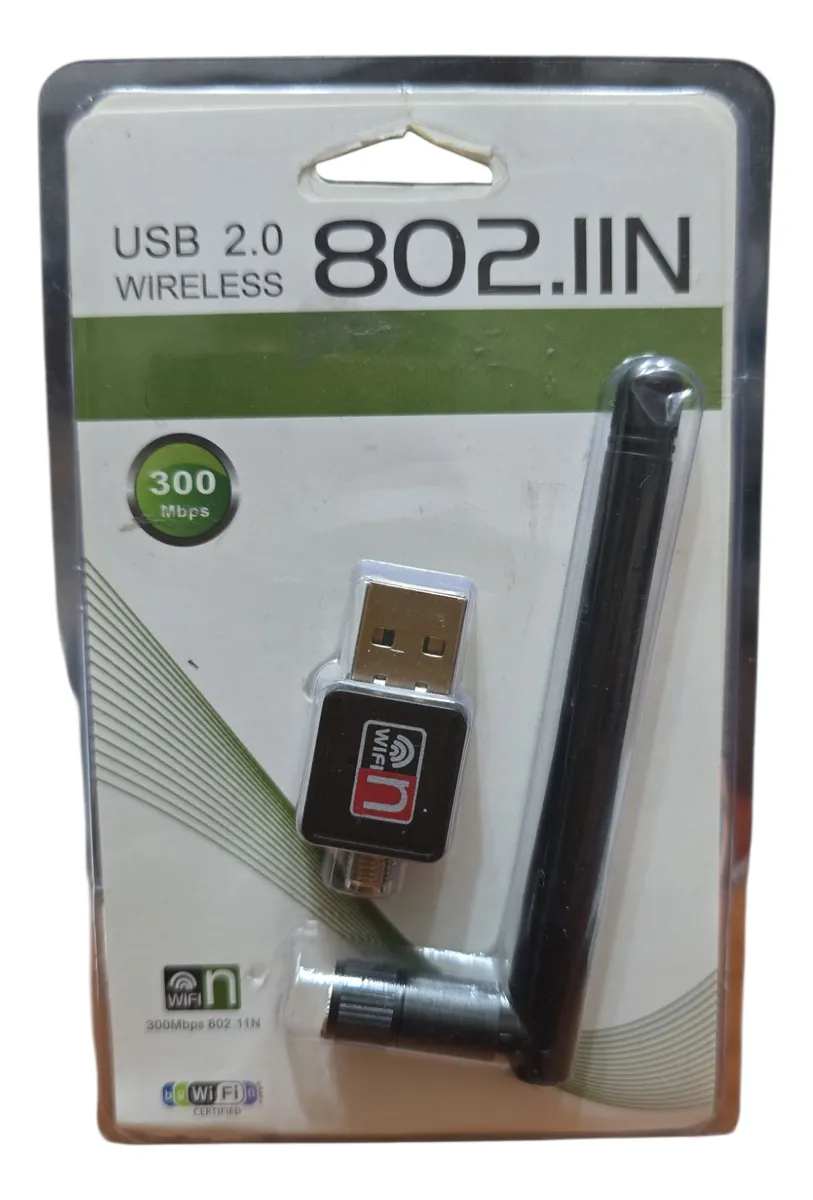 199 Antena Receptora De Wifi Usb 300mbps Externa - Imagen 2
