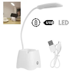 156 Lampara Recargable De Mesa/escritorio Led Con Bandeja