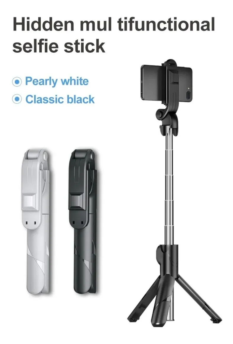 006 Tripode / Selfie Stick 2 En 1 + Bluetooth