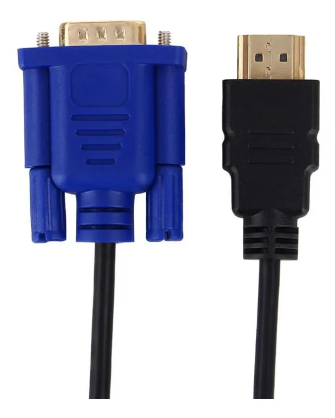 010 Cable Convertidor De Hdmi Para Vga / 1.8 Metros - Imagen 3