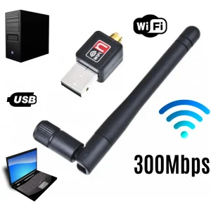 199 Antena Receptora De Wifi Usb 300mbps Externa