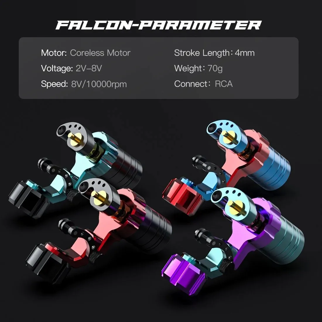 M004 Máquina Rotatoria De Tatuaje Dragonhawk Falcon - Imagen 4